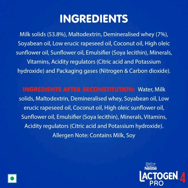 NESTLE INDIA LTD Lactogen Pro Infant Formula Stage 1 Powder - Stage 4