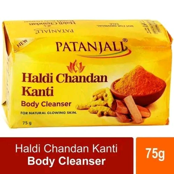 Patanjali Ayurved Ltd  Haldi Chandan Kanti Body Cleanser Soap - 75gm