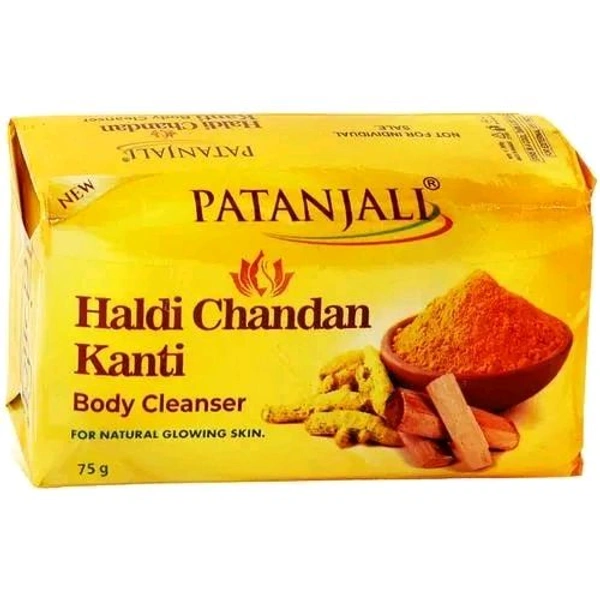 Patanjali Ayurved Ltd  Haldi Chandan Kanti Body Cleanser Soap - 75gm