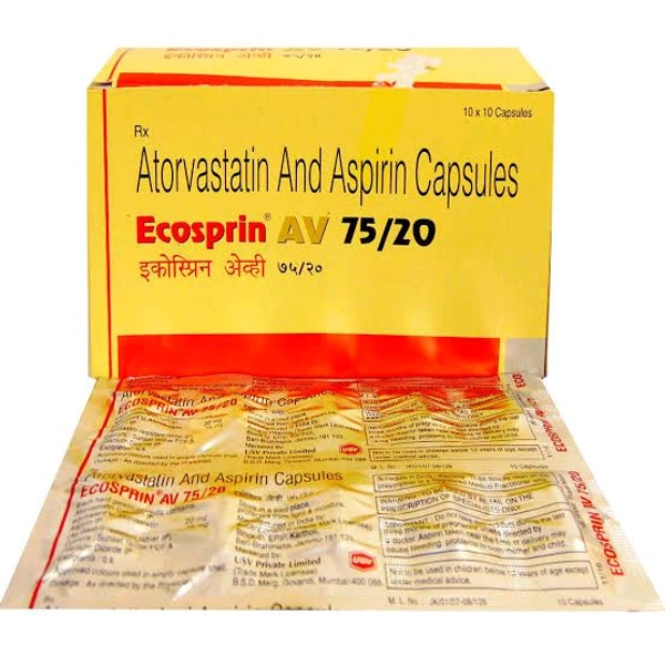 USV Ltd. Ecosprin AV 75/20 - 10 Capsules