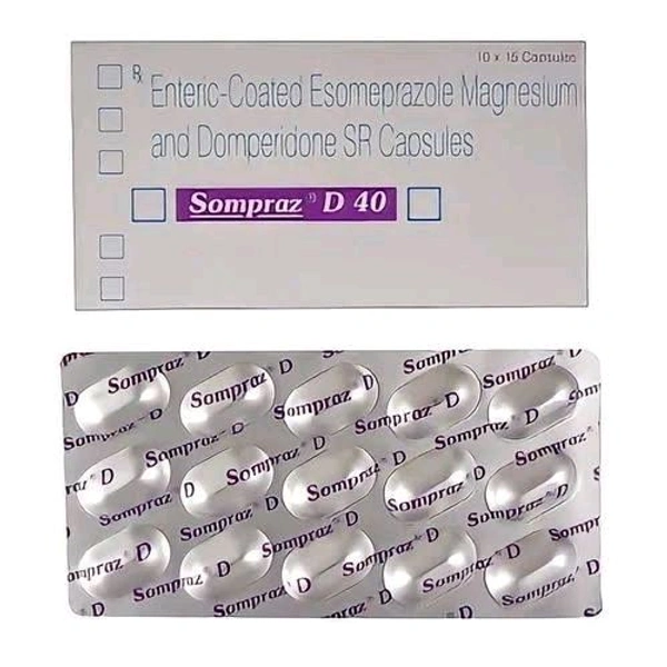 Sun Pharmaceuticals Pvt Ltd  Sompraz D 40 - 15 Capsules