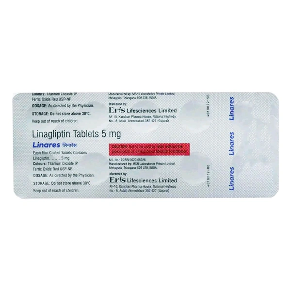 ERIS LIFE SCIENCES LTD Linares 5 - 10 Tablets