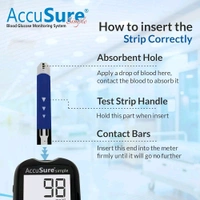 AccuSure Simple Glucometer Sugar Check Machine - 1 Unit