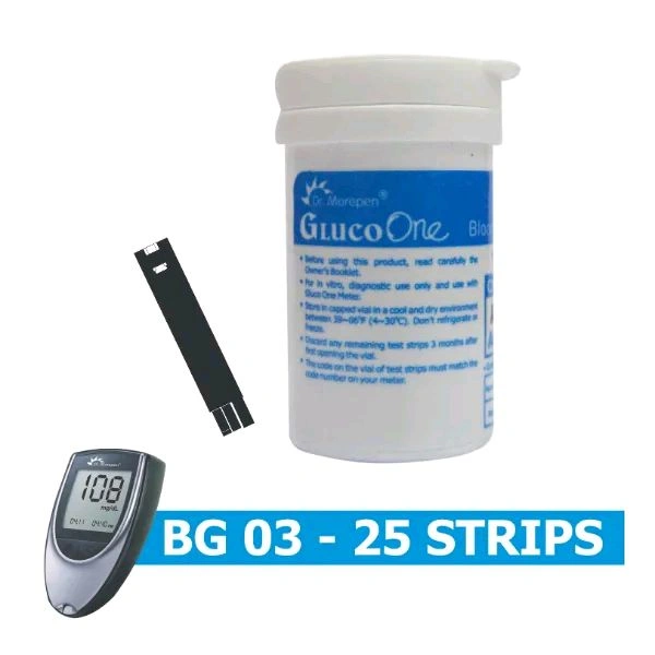 Dr. Morepen Gluco One BG-03 Test Strips - 25 Strips