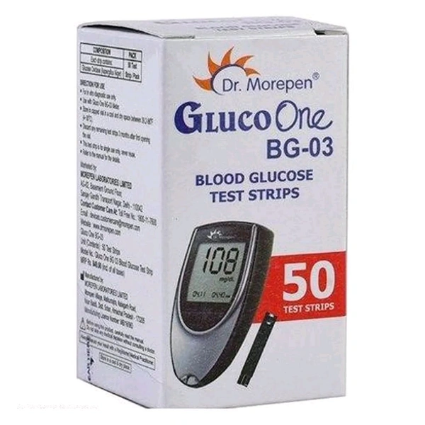 Dr. Morepen Gluco One BG-03 Test Strips - 50 Strips