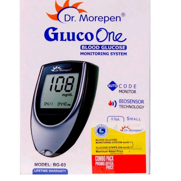 Dr. Morepen Gluco One BG-03 Blood Glucose Monitoring System - 1 Unit
