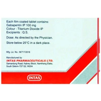 Intas Gabapin 100 - 15 Tablets