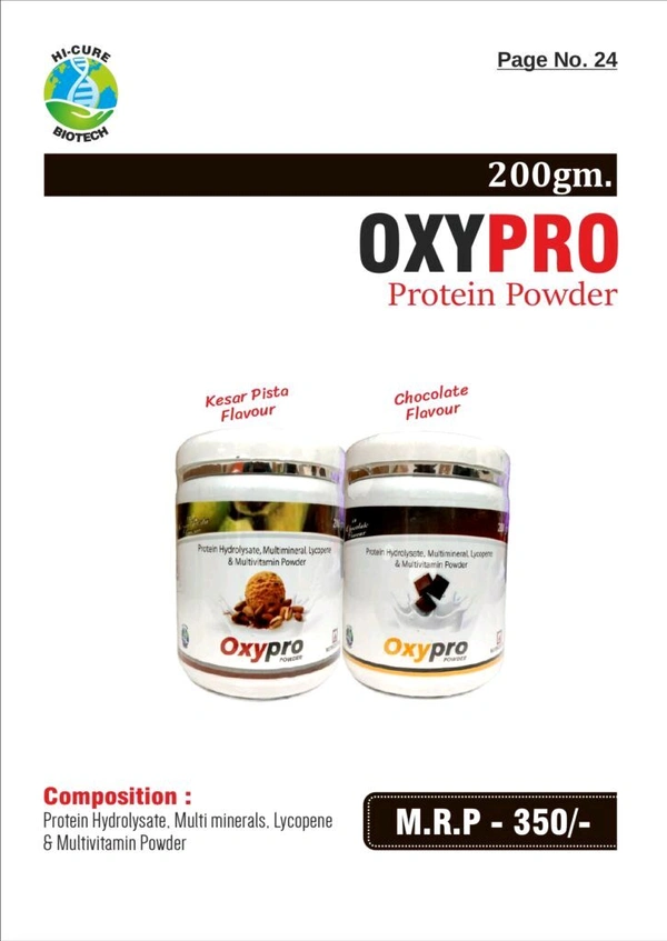 Hi-Cure Biotech Oxypro (KP) Powder - Kesar Pista, 200gm, 1pack