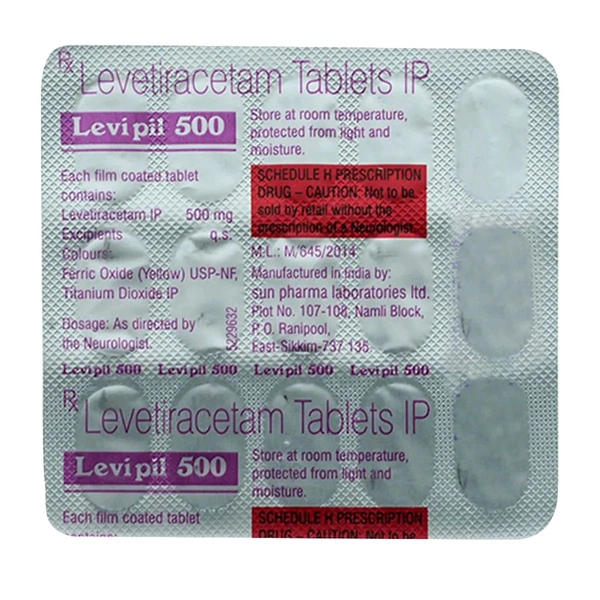 Sun Pharmaceuticals Pvt Ltd  Levipil 500 Tab