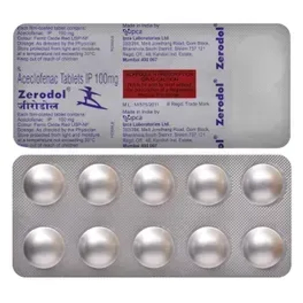 IPCA LABORATORIES LTD Zerodol 100 - 10 Tablets