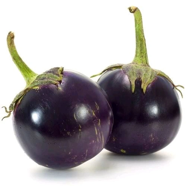 Round Purple Brinjal - 450 g. To 550 g. 