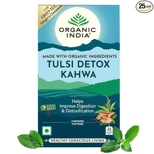 Organic India Tulsi Detox Kahwa - 25 Tea Bags