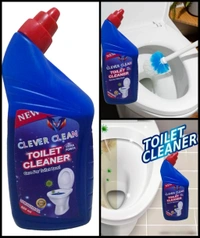 Clever Clean Toilet Cleaner Blue Combo ( Pack Of 2 Bottles) - Blue, 500ml + 500ml