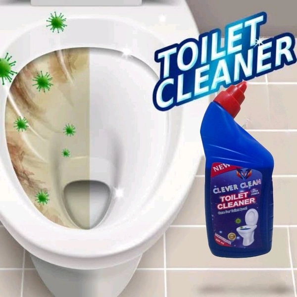 Clever Clean Toilet Cleaner Blue Combo ( Pack Of 10 Bottles) - Blue, 500ml * 10 Bottles