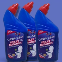 Clever Clean Toilet Cleaner Blue Combo ( Pack Of 10 Bottles) - Blue, 500ml * 10 Bottles