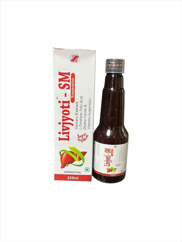 Livjyoti SM Syrup 225ml  – Ayurvedic Liver Support & Detox Tonic | Silymarin, Choline & B-Vitamins