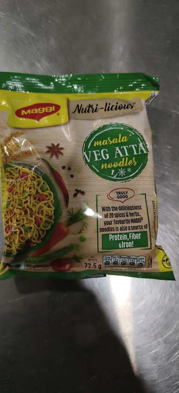Maggie Masala Veg Atta Noodles  - 72.5 G