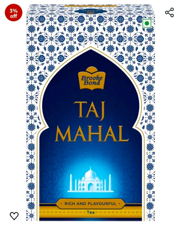 TAJ MAHAL TEA BAGS - 100 Tea Bag
