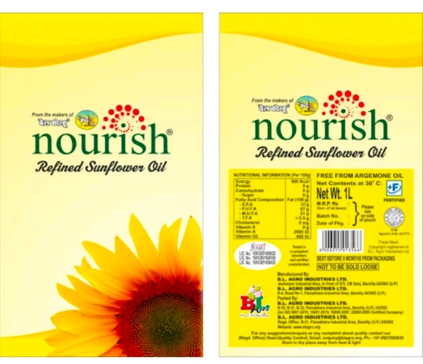 Sova Sunflower Oil 1ltr - 1 Ltr
