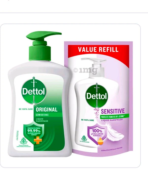 Dettol Original Germ Defence Liquid Hand Wash Free 175 Ml Refill - 200 ML