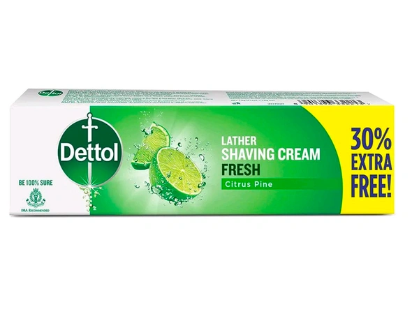 Dettol Lather Shaving Cream Fresh Citrus Pine - 78 G