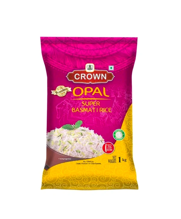Crown  Opal Super Basmati Rice - 1 KG