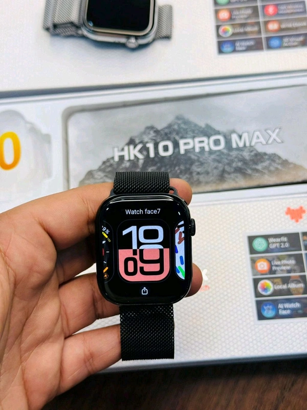 HK 10 PRO MAX Amonade Display 46mm ( 4gb  Storage)  - Black