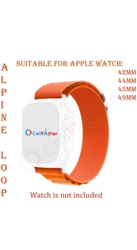 Apple Watch Ultra 2,  STRAP Alpine Loop (ORANGE)  - Orange
