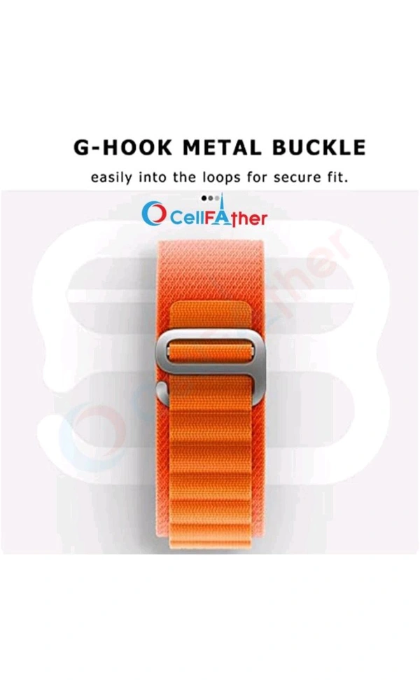Apple Watch Ultra 2,  STRAP Alpine Loop (ORANGE)  - Orange