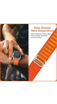 Apple Watch Ultra 2,  STRAP Alpine Loop (ORANGE)  - Orange