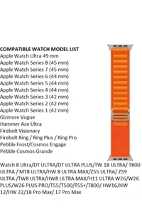 Apple Watch Ultra 2,  STRAP Alpine Loop (ORANGE)  - Orange