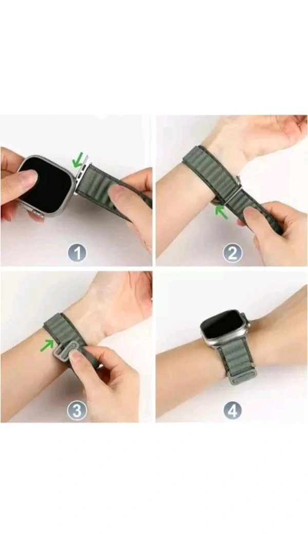 Apple Watch Ultra 2,  STRAP (Alpine Green)  - Chelsea Cucumber