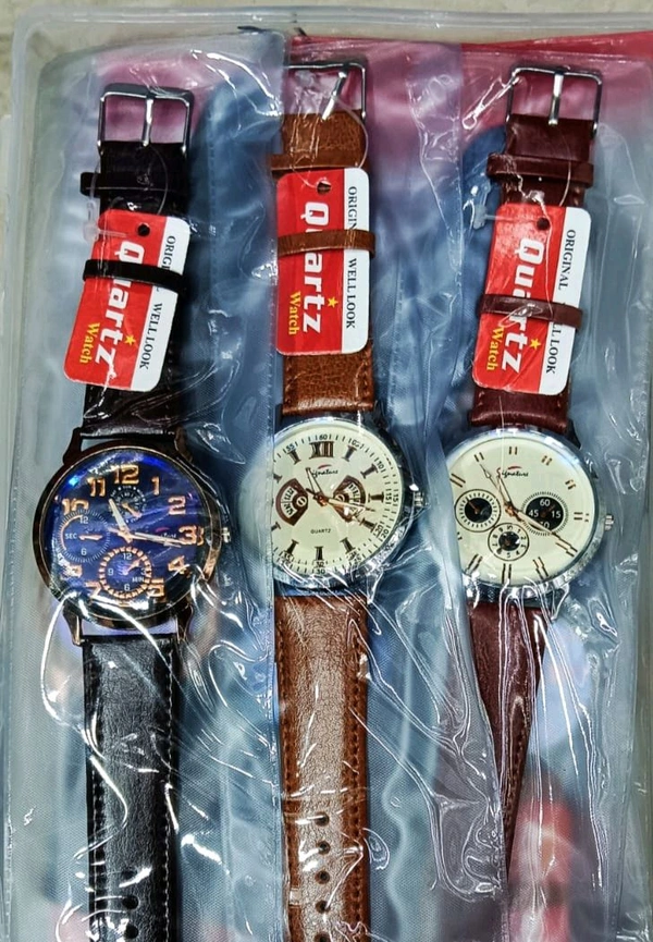 Wrist Watch Buy One Get One at Your Choice - Free, Brown