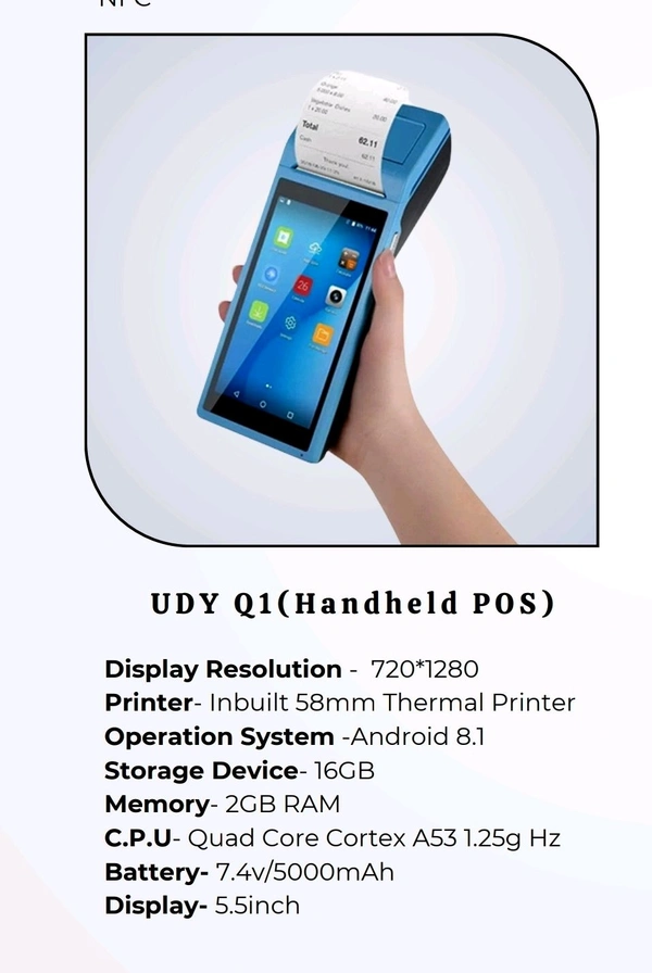 Android POS Billing Machine - Get Warrenty For 1 Year