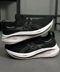 Asics_ Gel Nimbus 26 Graphite Grey Sports Shoes For Men - Graphite Grey, 42