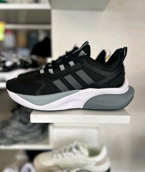 Adidas_ Alphabounce Running Adiwear Black Shoes For Men
