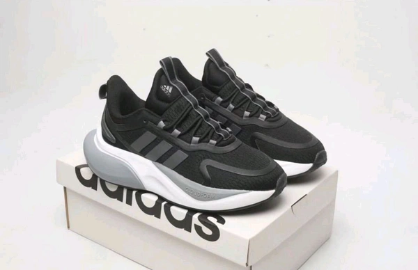 Adidas_ Alphabounce Running Adiwear Black Shoes For Men - Black, 44