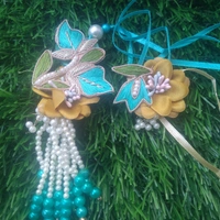 blue golden moti pair