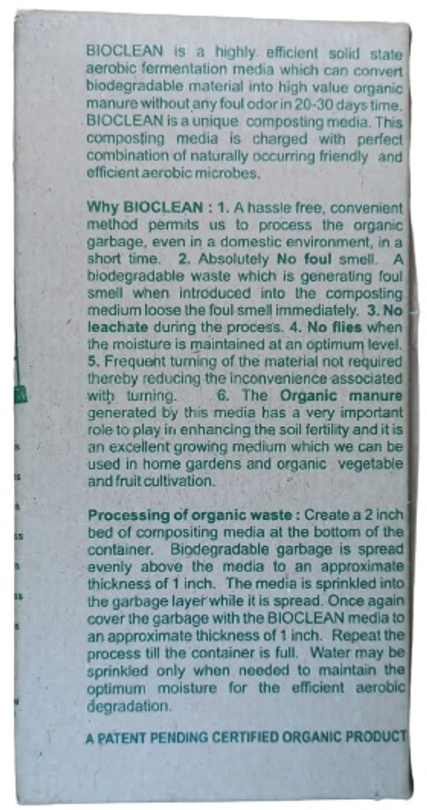 Soil & Health BIOCLEAN Composting media - 900g, Brown