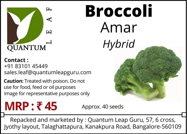 Quantum Leaf Broccoli - Green, Amar, Hybrid