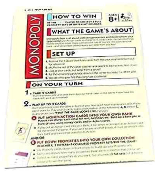 Monopoly Deal Card Game 