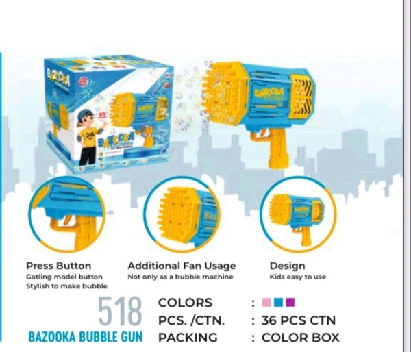 Bazooka Bubble Gun 69 Holes