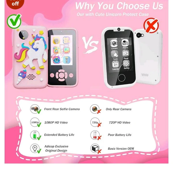 Kids Phone With Camera And Music,games