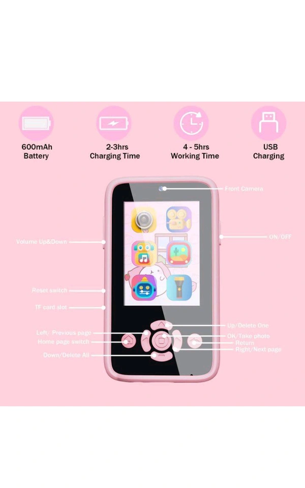 Kids Phone With Camera And Music,games