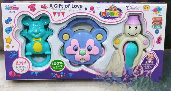 3 PC RATTLE SET