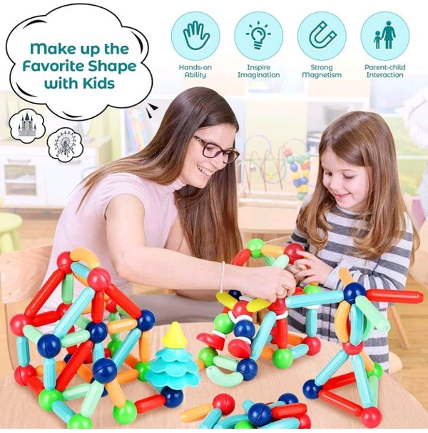 MAGNETIC BARS BLOCK 25pc Set