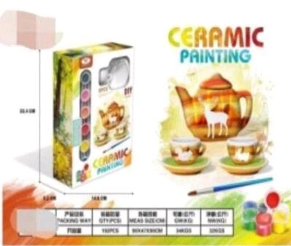 CERAMIC PAINTING SET 8pc Set
