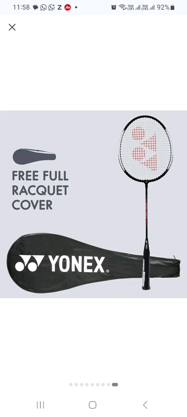 YONEX GR 303i Aluminium Strung Badminton Racket with Full Racket Cover (White) | for Beginners | 83 Grams | High Durability - bronze
