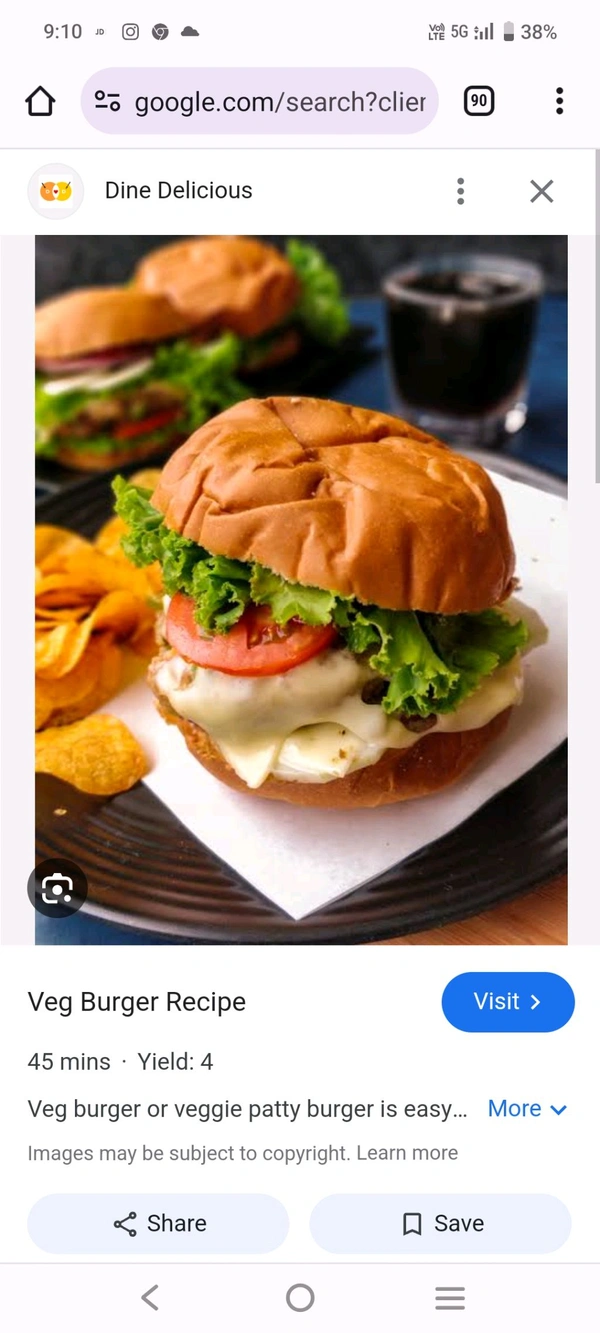 Veg Cheese Burger