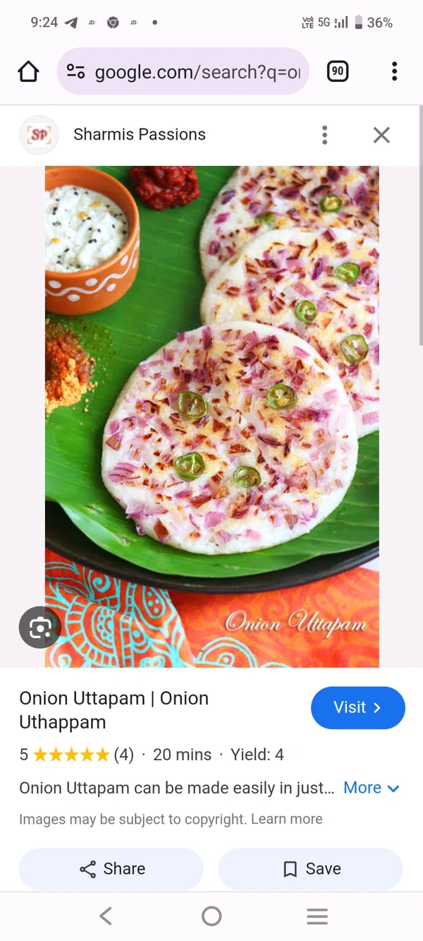 Onion Uttapam